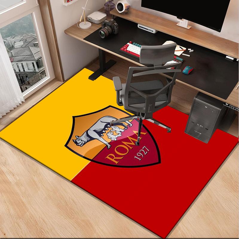 Fußballverein Emblem Büro Teppich Stuhlmatte, Spiel Teppich, Geeignet für Eingangsbereich, Schlafzimmer, Wohnzimmer, Schreibtisch, Weihnachtsgeschenk