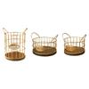 Coffee Pod Holder Coffee Pod Storage Basket Multifunctional Accessory , Golden for Coffee Lover Rustic Pod Container Wood Base