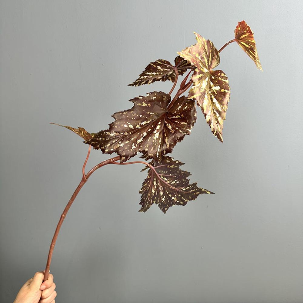 

Plastic Artificial Green Plants Realistic Artificial Leaf Branch Home Office Decor Style D