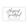 30pcs/pack Pink Thank You Card For Supporting Business Package Decoration "Gorgeous Thanks" Business Card Handmade With Love