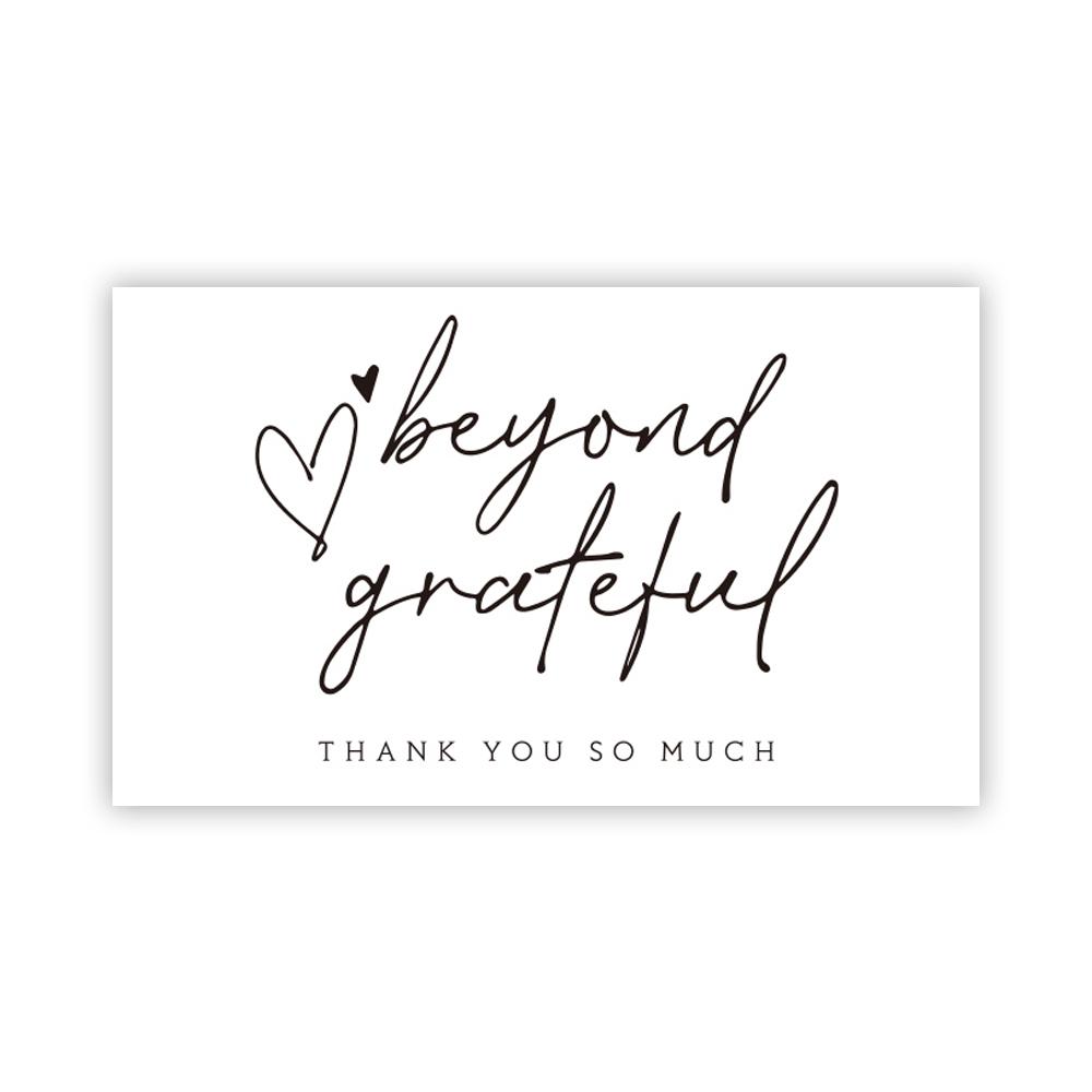 30pcs/pack Pink Thank You Card For Supporting Business Package Decoration "Gorgeous Thanks" Business Card Handmade With Love
