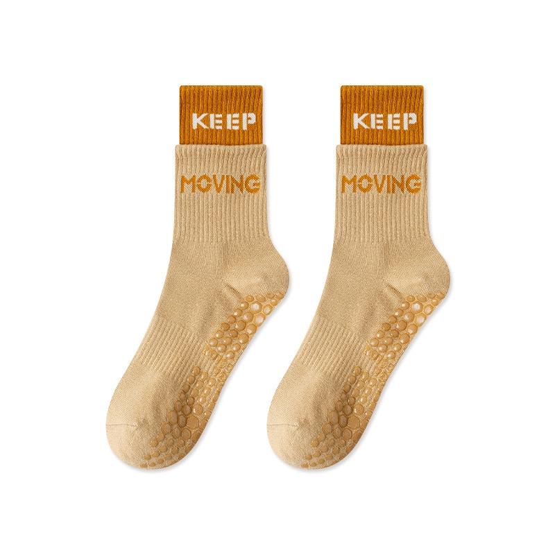 Yoga Socks Professional Women's Mid Tube Socks Pilates Sports Fitness Socks Non Slip Socks