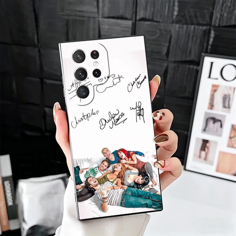 F-Fashion RBD R-Rebelde Soft Phone Case for Samsung Galaxy S26 S25 Edge S24 Ultra S23 Plus S22 S21 FE S20 Black Cover Back Shell