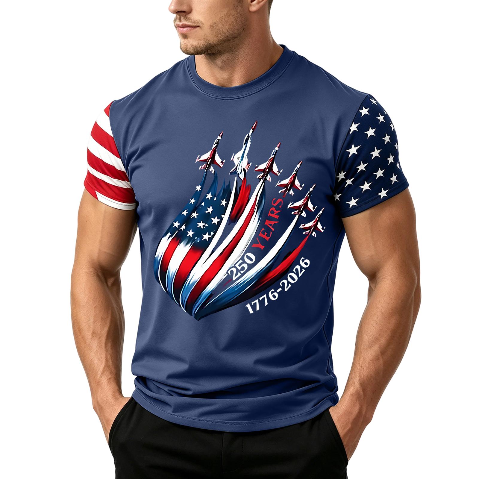 

Men s Loose Fit Short Sleeve T Shirt Casual Summer Daily Wear Crew Neck Lightweight Fabric Breathable Soft Texture Comfortable Fit M синий