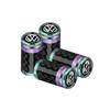 W130Car Accessories Carbon Fiber Wheel Tire Valve Caps Stem Case For Volkswagen Golf Passat Jetta Tiguan Polo GTI Beetle Vento Rline