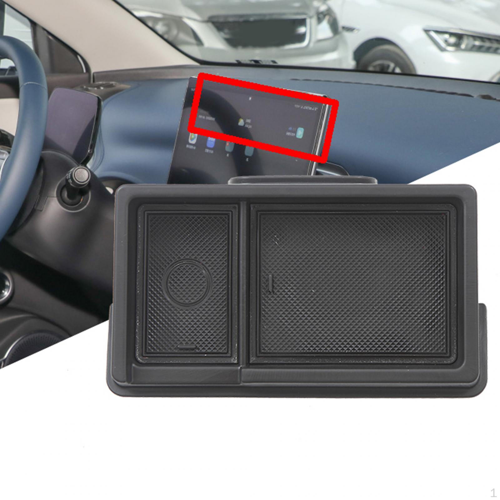 Ящик для хранения приборной панели автомобиля, органайзер за контейнером для экрана навигации, прочный держатель для салфеток