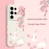 Peach Bunny Phone Case For Samsung Galaxy S25FE S23 S22 S21 S20 Ultra Plus FE S10 S9 S10E Note 20 Ultra 10 9 Plus Cover