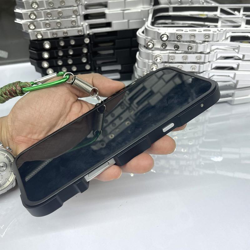 For Xiaomi Civi 5 Pro 5G Bumper Case Aluminium Alloy Metal Phone Shell Cover with Strap
