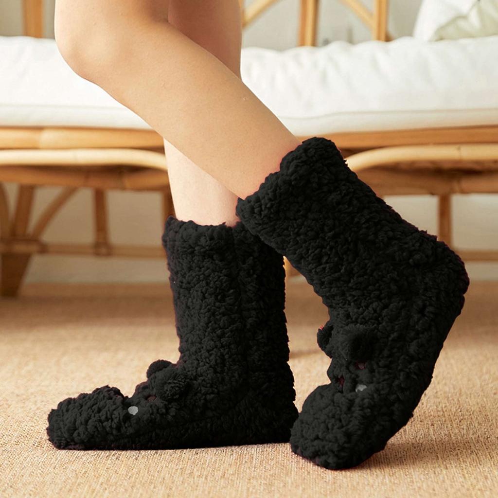 Women's Floor Socks, Winter Fleece-lined Coral Fleece Socks, Sleeping Home Socks, Snow Socks, Postpartum Socks, Carpet Socks, Plush Socks