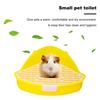 Yousheng Small Pet Toilet High Fence Detachable Hollow Platform Easy Cleaning Rabbit Litter Pan Animal Potty Trainer Bunnies Corner Toilet Box Ferret