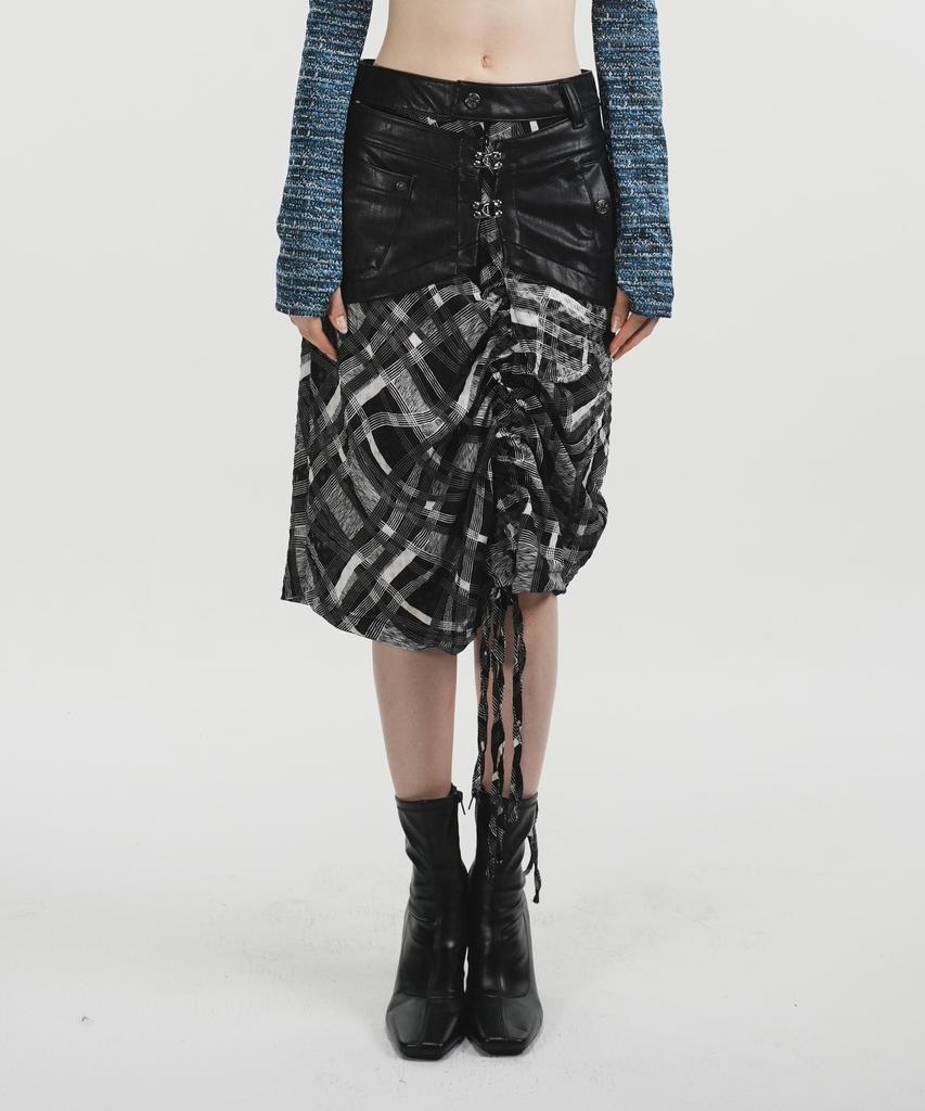 Phenomenon Cipher Shirring Panel Skirt