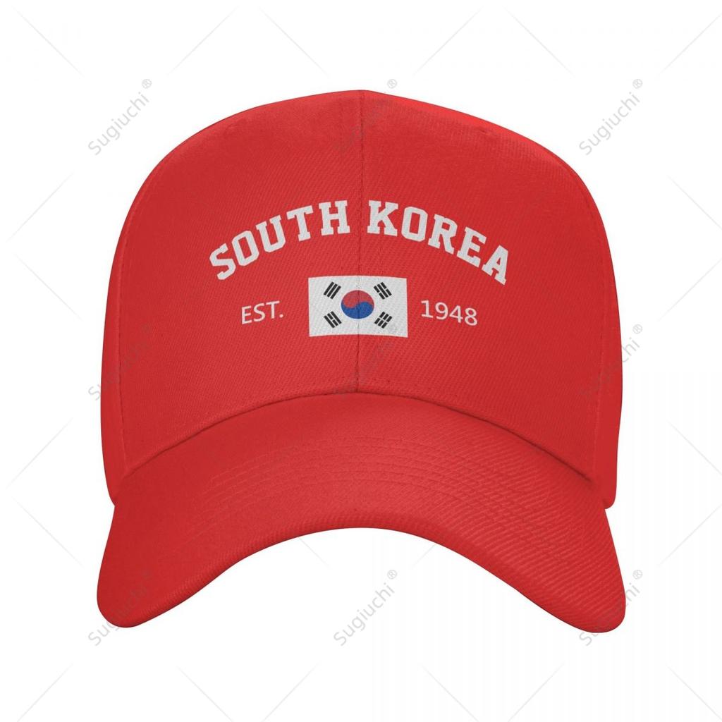 Unisex Baseball Cap South Korea EST Independence Day Wild Sun Shade Peaked Adjustable Outdoor Caps for Unisex Women