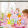 Colorful Wooden Easter Pendant Easter Carrot Element Letter Card Decoration For Indoor Outdoor Parties Exquisite Gifts
