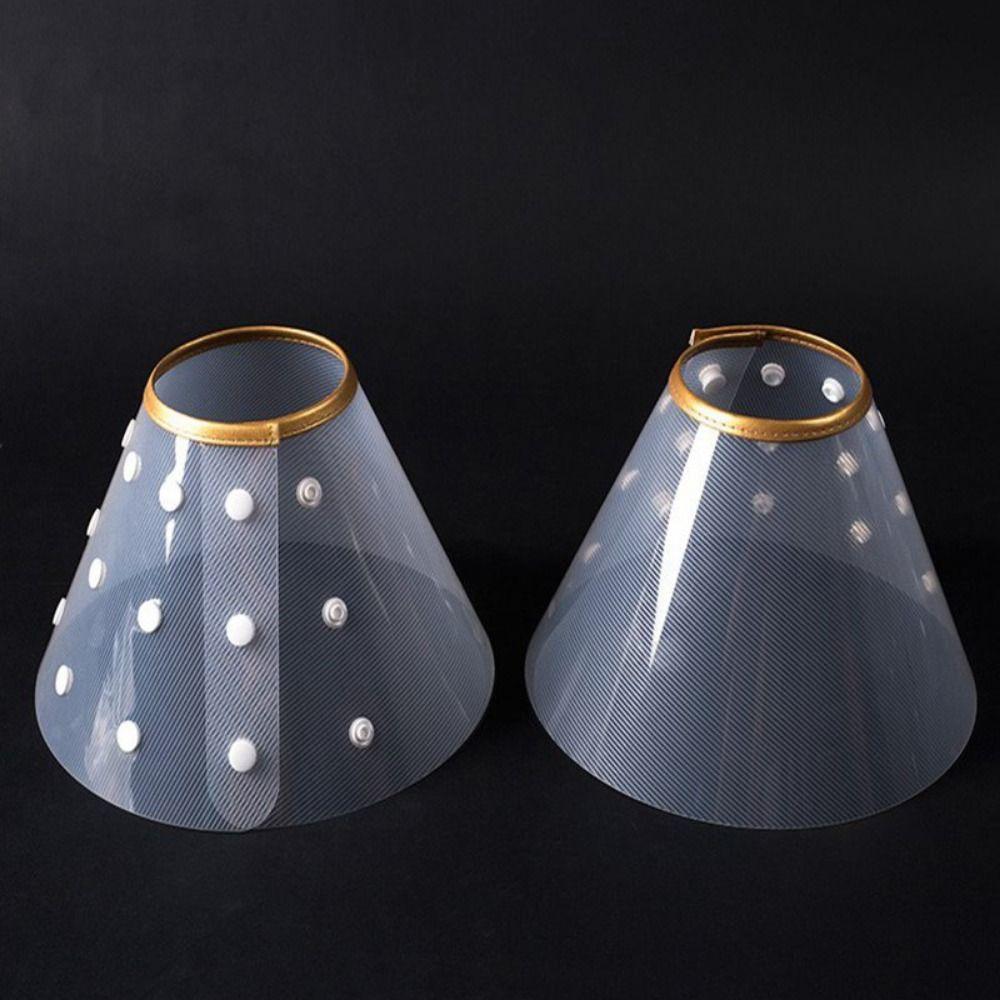 Adjustable Pet Protective Collar Plastic Cat Elizabethan Collar Cat Recovery Collar For Dog Cats