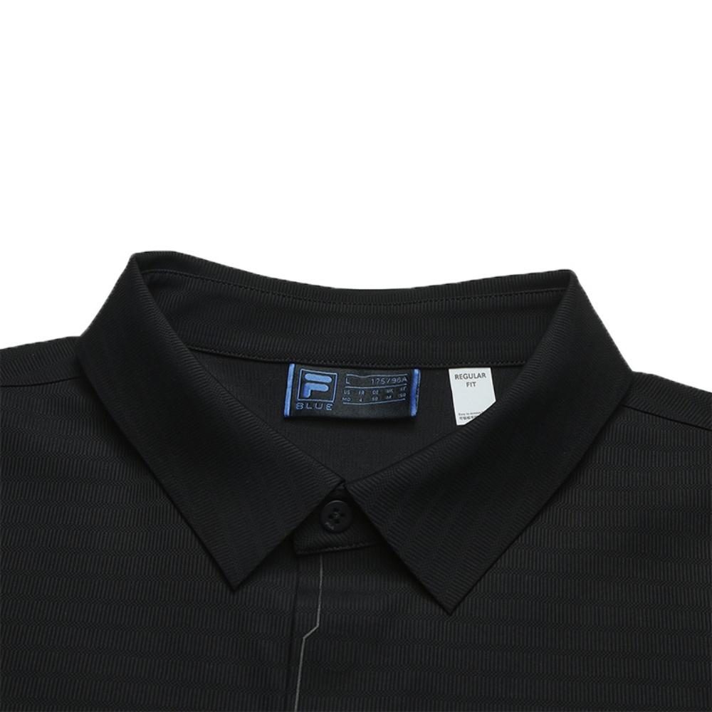 New FILA Polo Shirts Men's Jet Black BK F11M532107F-BK
