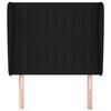 VidaXL Headboard with Ears Black 103x23x118-128 Cm Fabric3118186