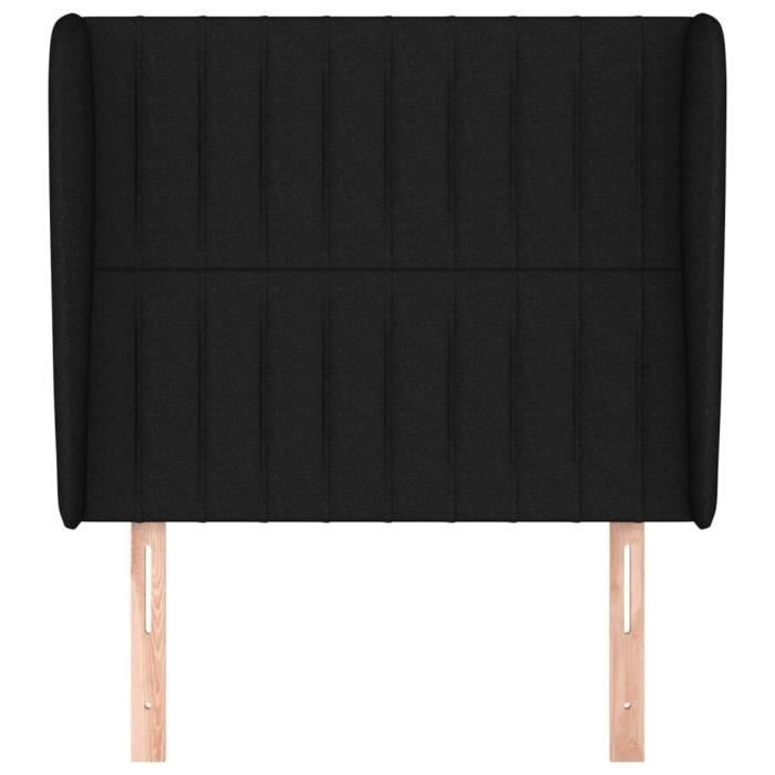VidaXL Headboard with Ears Black 103x23x118-128 Cm Fabric3118186