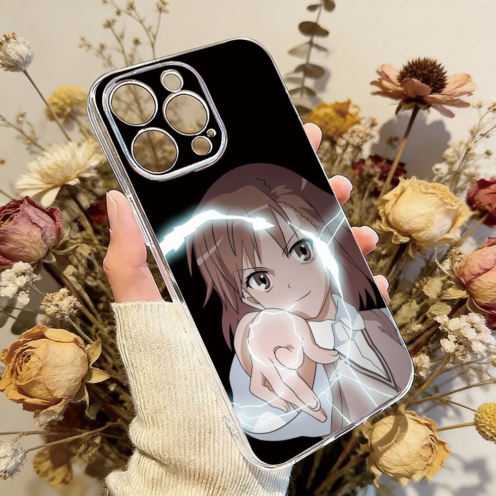 Mikoto Misaka  Phone Case Transparent Silicone Soft For iPhone 17 16 15 14 13 12 11 Mini Pro Max Plus