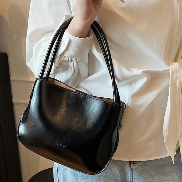 Simple Portable Bucket Bag Spring New Fashion Trend Niche Solid Color Shoulder Messenger Bag