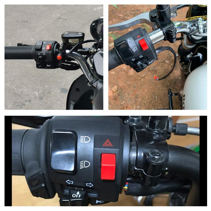 22mm Motorcycle Switches Motorbike Horn Button Turn Signal Electric Fog Lamp Light Start Handlebar Controller Switch Universal
