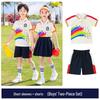 2025 Neuer Stil Buntes Akademisches Kinder Sommer Sportuniform Set