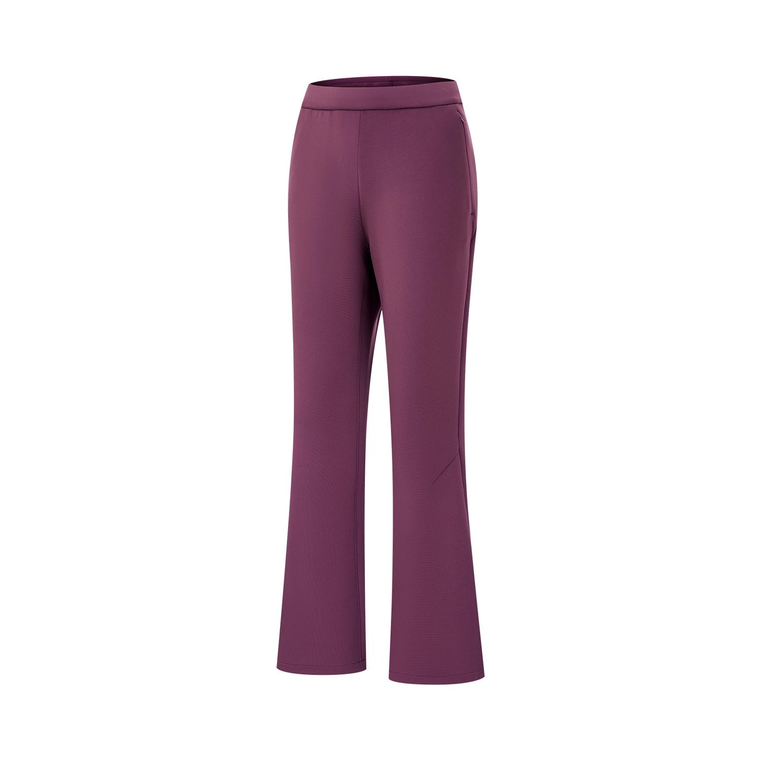 

Li-Ning Honor Gold Standard Series Simple Solid Color Casual Versatile Comfortable Mid-Rise Knitted Sports Pants Women bottoms AKYW164-2 S