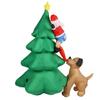 Dog Bite Old Man"s Christmas Tree LED Growing Inflatable Christmas Tree for Outdoor Grden Yard EU