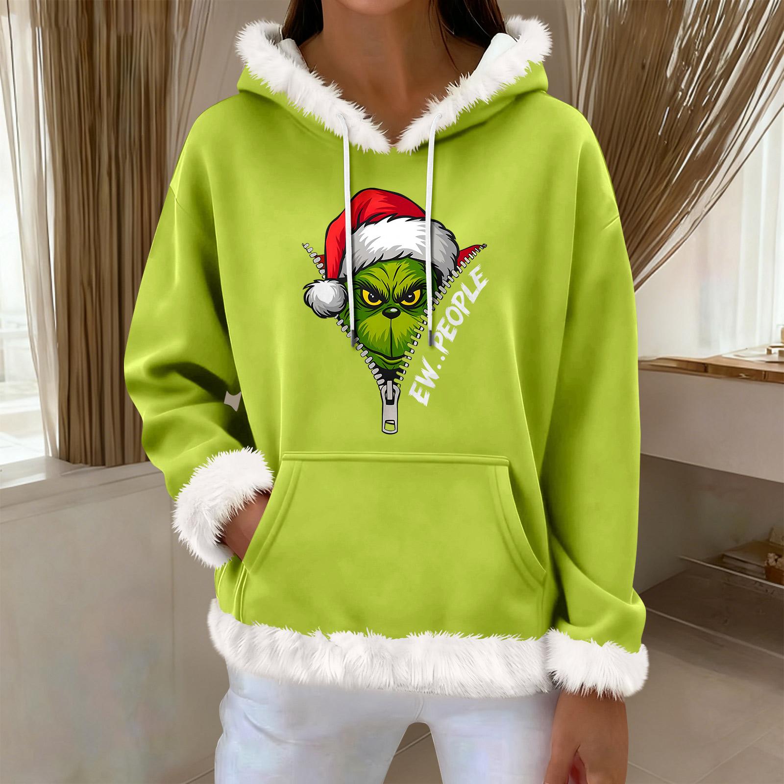 

Женская повседневная модная толстовка с капюшоном и длинным рукавом с принтом XXL