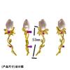 Pearl Corsage, Elegant Rose Brooch, Copper Micropaved Zircon Thick Gold-plated Pin