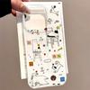 Painted Phone Case for iPhone 12 13 15 16 iPhone 16 12 13 14 15 Pro  14 15 16 Pro Max Coverage Shockproof Anti-Fingerprint Fresh Style Protective Case