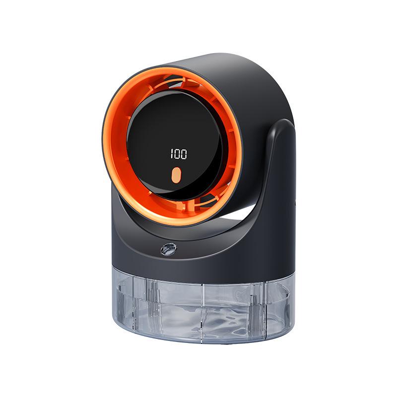 

Compact Desktop Humidifying Fan with Timer and 100-Speed Settings for Office/Home 14.2 x 11.7 x 20.2 cm