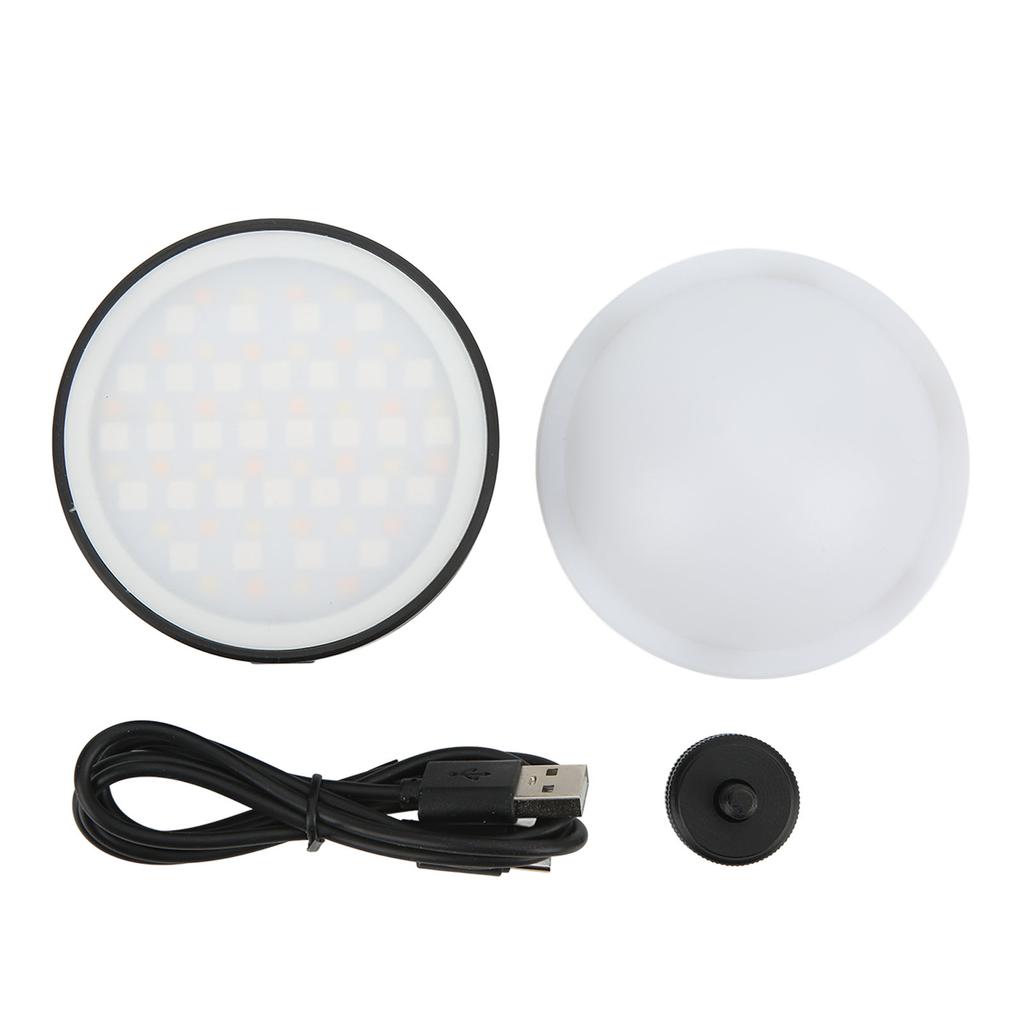 R66 RGB LED Video Light 2500‑9000K Pocket Circular Magnetic Suction Full Color Fill Lamp for Live