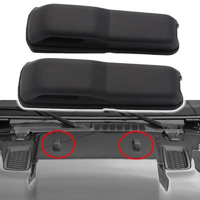 Hood Spray Nozzle Decoration 68307300AC Engine Hood Hinge Covers For Jeep Wrangler JL JLU Gladiator JT 2/4D 2018-2024