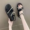 Maternity Sandals Women's Summer 2025 New Platform Fairy Wind Gentle Lady Pearl Super Fire Roman Shoes