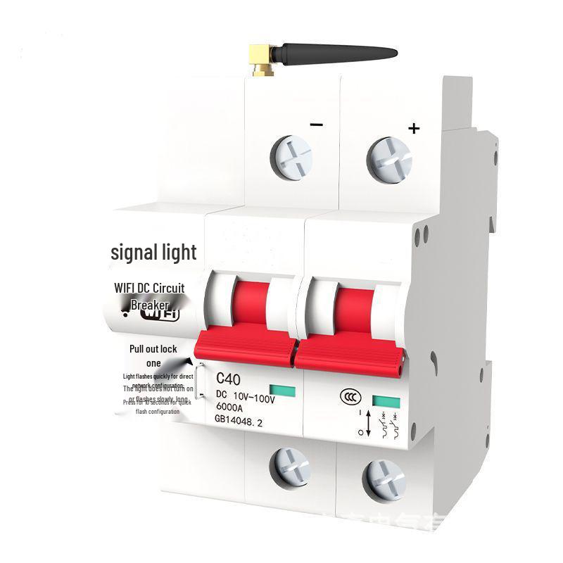 Smart WiFi DC Circuit Breaker: Tuya Wireless Remote Power Controller App