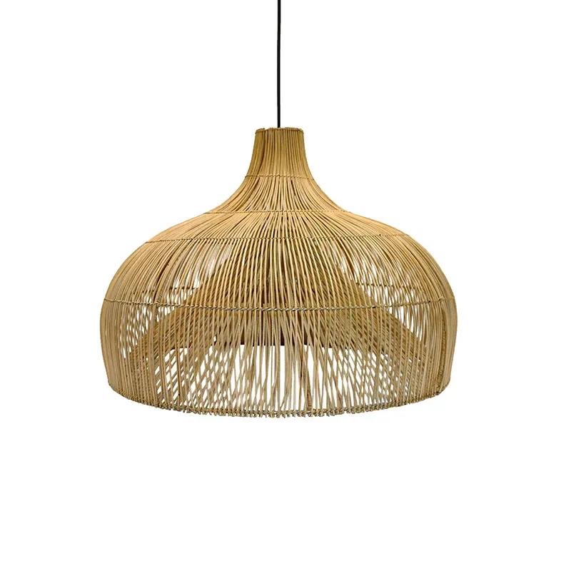 New Chinese Style Pendant Lights Rattan Handmake Hanging Lamp for Living Room Decoration Dining Room Light Fixture E27 Luminaire