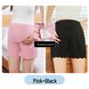 Maternity Ice Silk Safety Pants, Three-Quarter Length, Anti-Exposure, Lightweight for Summer.