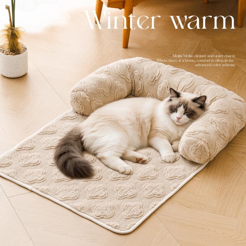 2026 Top New Thickened Anti-Scratch Non-Slip Pet Sofa Pad, Cat Dog Sleeping Mat & Bed, Washable Couch Protector for Indoor Pets