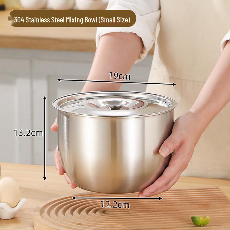 ZISIZ 304 Stainless Steel Deep Mixing Bowl