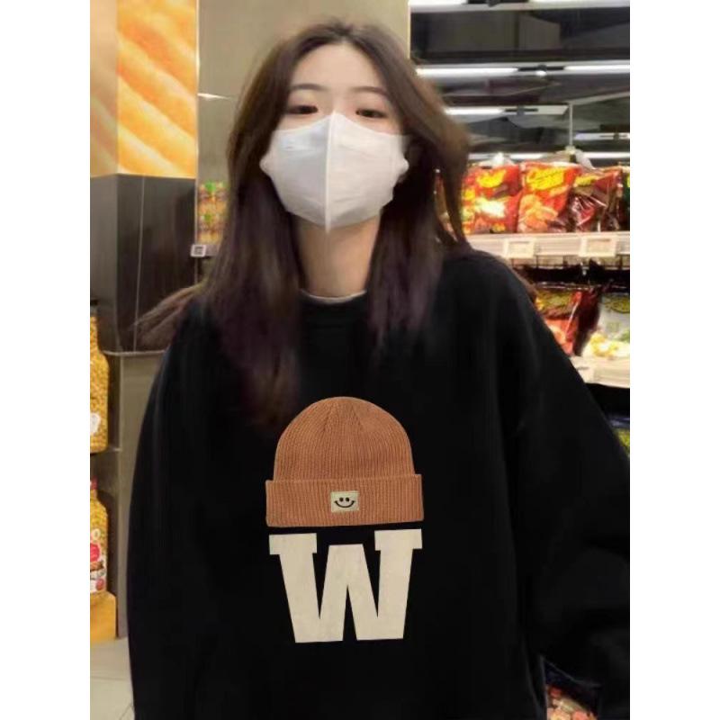 2025 Autumn/Winter Plus Velvet Thick Hoodie: Unisex Fox Cotton, Round Neck, Casual Korean Style