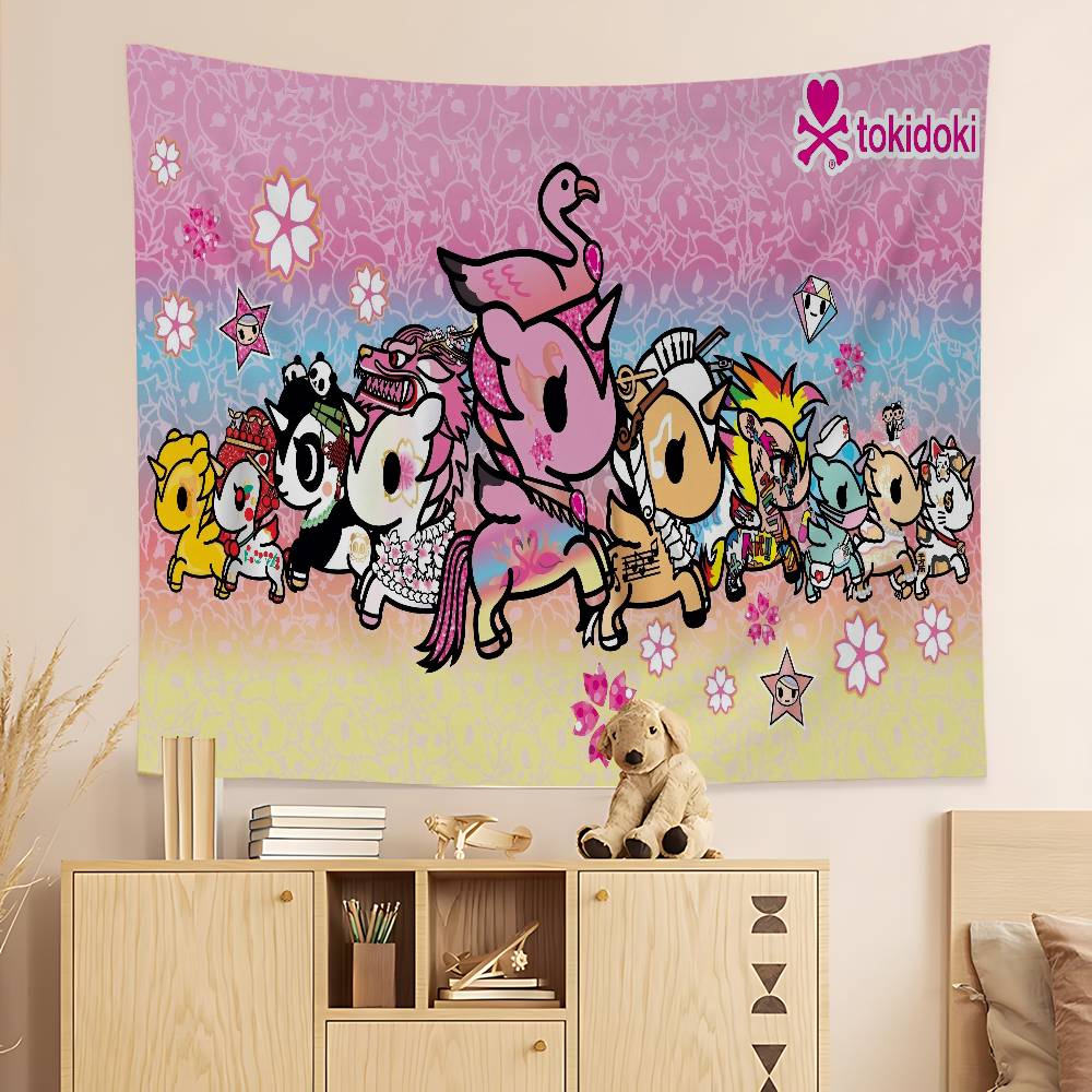 Famous Brand Kawaii T-Tokidoki Hippie Wall Hanging Tapestries For Living Room Home Dorm Decor Art Home Decor