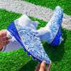 Boys High-Top Non-Slip Football Cleats - Breathable, Comfy, Professional Soccer Shoes with Spikes for All-Season Training and Competition