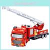 Fire Rescue Vehicle Kid Toy With Inertial Movement And Components Interactive
