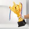 Gold Trophy Cup Football Trophy Metal Sports Trophy Winner Trophies Award Trophy for Winner Kids and Adults School Sports Meet