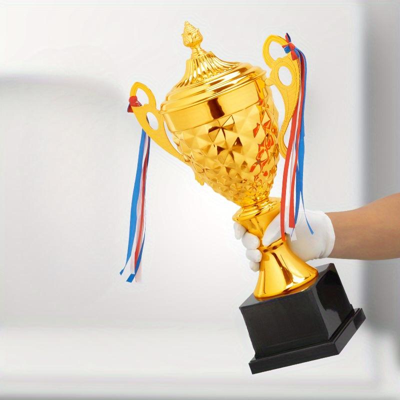 Gold Trophy Cup Football Trophy Metal Sports Trophy Winner Trophies Award Trophy for Winner Kids and Adults School Sports Meet