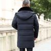 ChiliDay 2020 hiver épais Long hommes doudoune de luxe de haute qualité col de fourrure moyen âge hommes décontracté chaud à capuche vers le bas manteaux