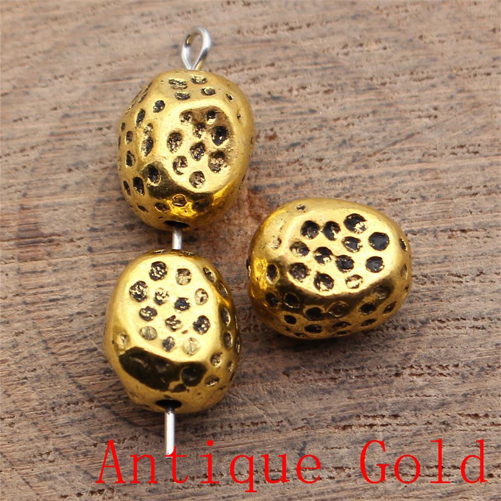 Charms Piatto Torsione Foro Grande Perline Sfuse Per Braccialetto Collana Gioielli Fabbricazione Componenti