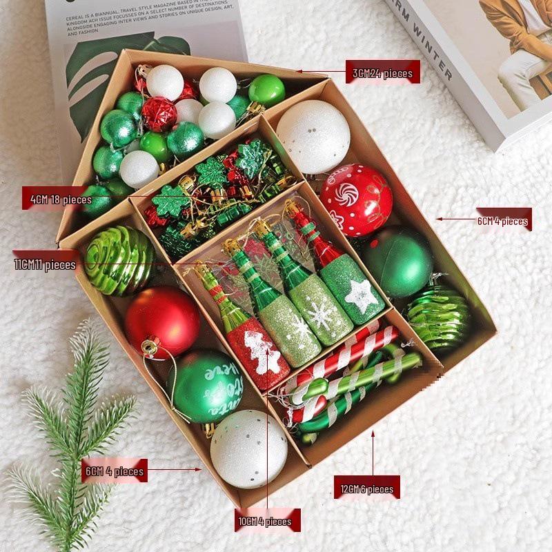 2025 Large Luminous Christmas Tree with Ornaments for Indoor Decoration