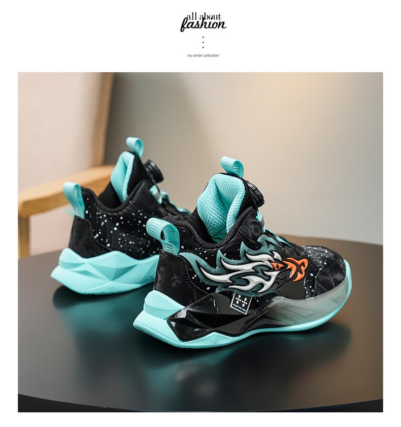 2025 Boys' Basketball Shoes: Non-slip, Autumn/Winter Style, Perfect for Training & Running, for Kids & Students.