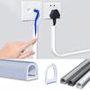 1pc 1m/2m/3meters/5m Self Adhesive Wall Cable Concealer Floor Cord Cover Flexible Cable Wire Fixer Protector for Cord Management